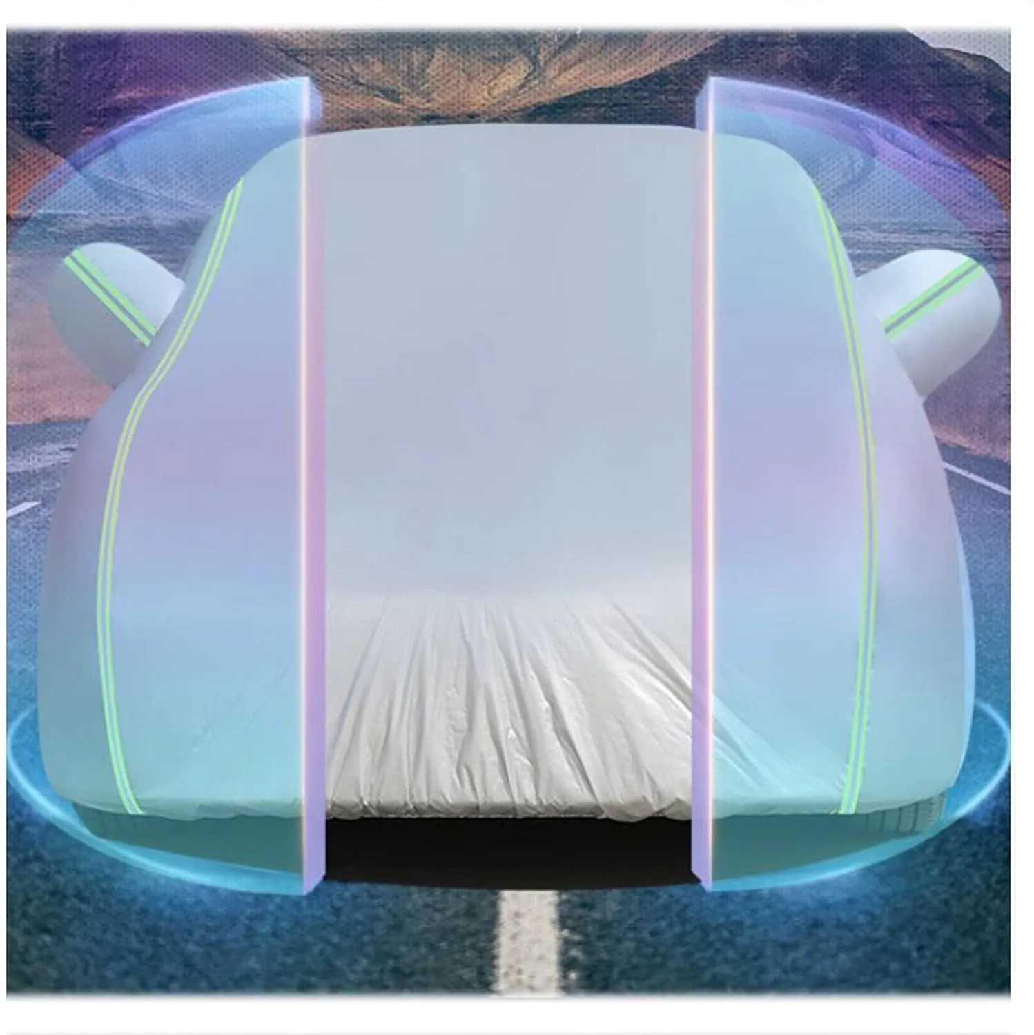 Car Cover Compatible with Peugeot 408 508 5008 4008 308 2017-2025 - 5-Layer All-Weather, Waterproof and Hailproof Defense(B,5008)