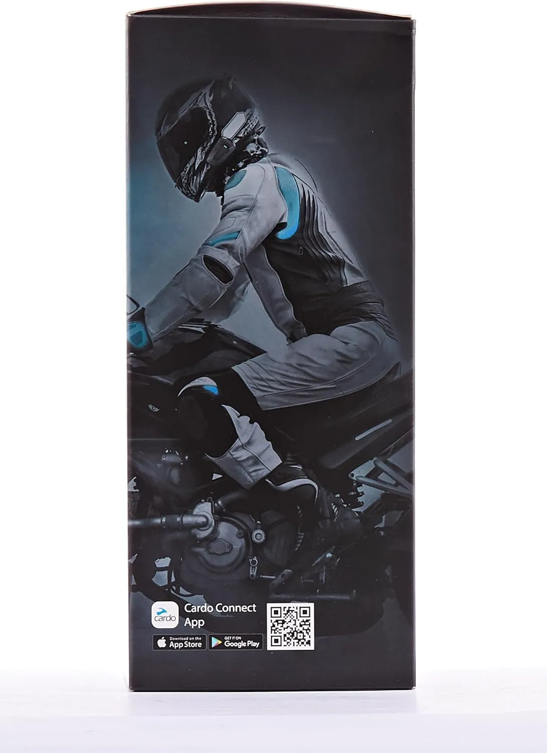 Cardo PACKTALK Edge Motorcycle Bluetooth Communication System Headset Intercom - Dual Pack, Black