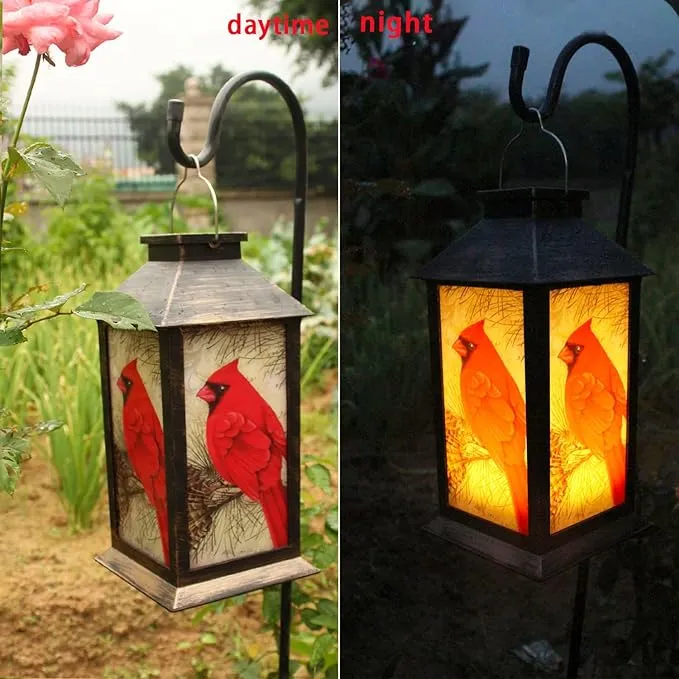 Charmante Kardinal Solar Lantern – Elegant Outdoor LED Garden Light