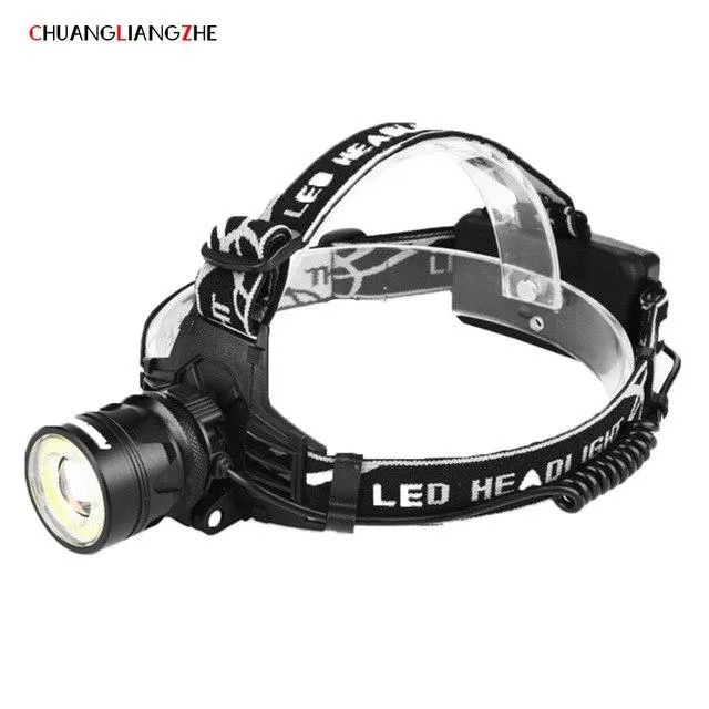 CHENGLIANGZHE SML-T6 Strong Head Lamp Outdoor Waterproof Work Light Zoom Long Shot Headlight  18650 Battery Headlights
