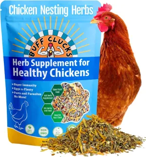 Chicken Nesting Herbs for Backyard Chickens - All-Natural Aromatic Blend for Nesting Boxes & Chicken Coop - Plant-Based Herb Treat for Refreshing The Coop, Egg Production, USA (12 oz)