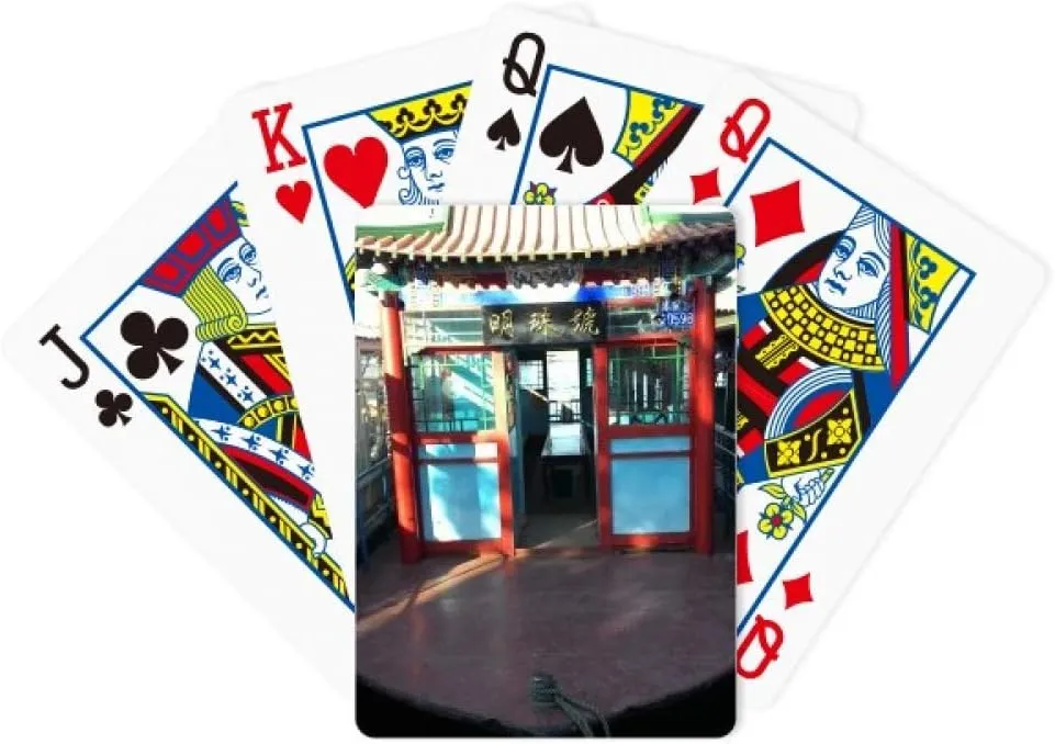 China Style Photography Scenery Boat Fishing Poker Playing Card Tabletop Board Game
