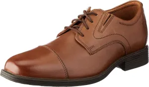 Clarks Men's Driver Sneaker, Dark Tan Leather, 9