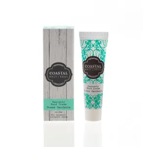 Coastal Salt & Soul, Heavenly Hand Cream, For Cracked and Dry Hands, with Avocado and Jojoba Oils & Pure Shea Butter, 1.0 oz., Ocean Gardenia