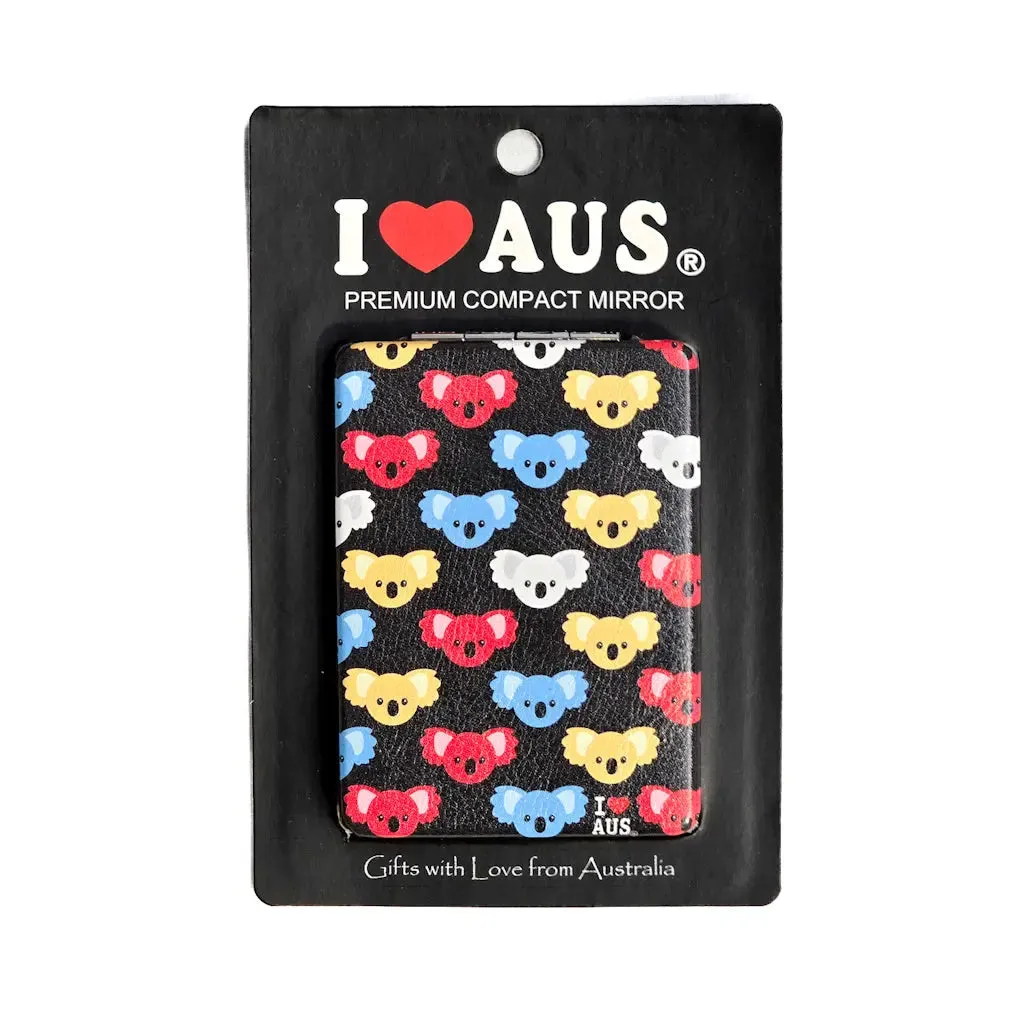 Colourful Koala Premium Compact Mirror