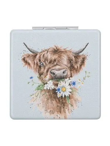 Compact Mirror Mr017 Highland Cow