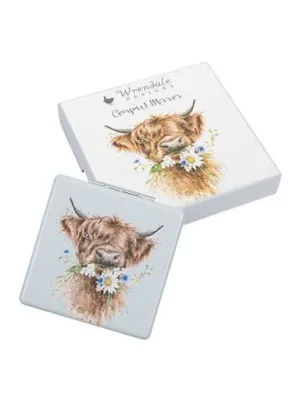 Compact Mirror Mr017 Highland Cow