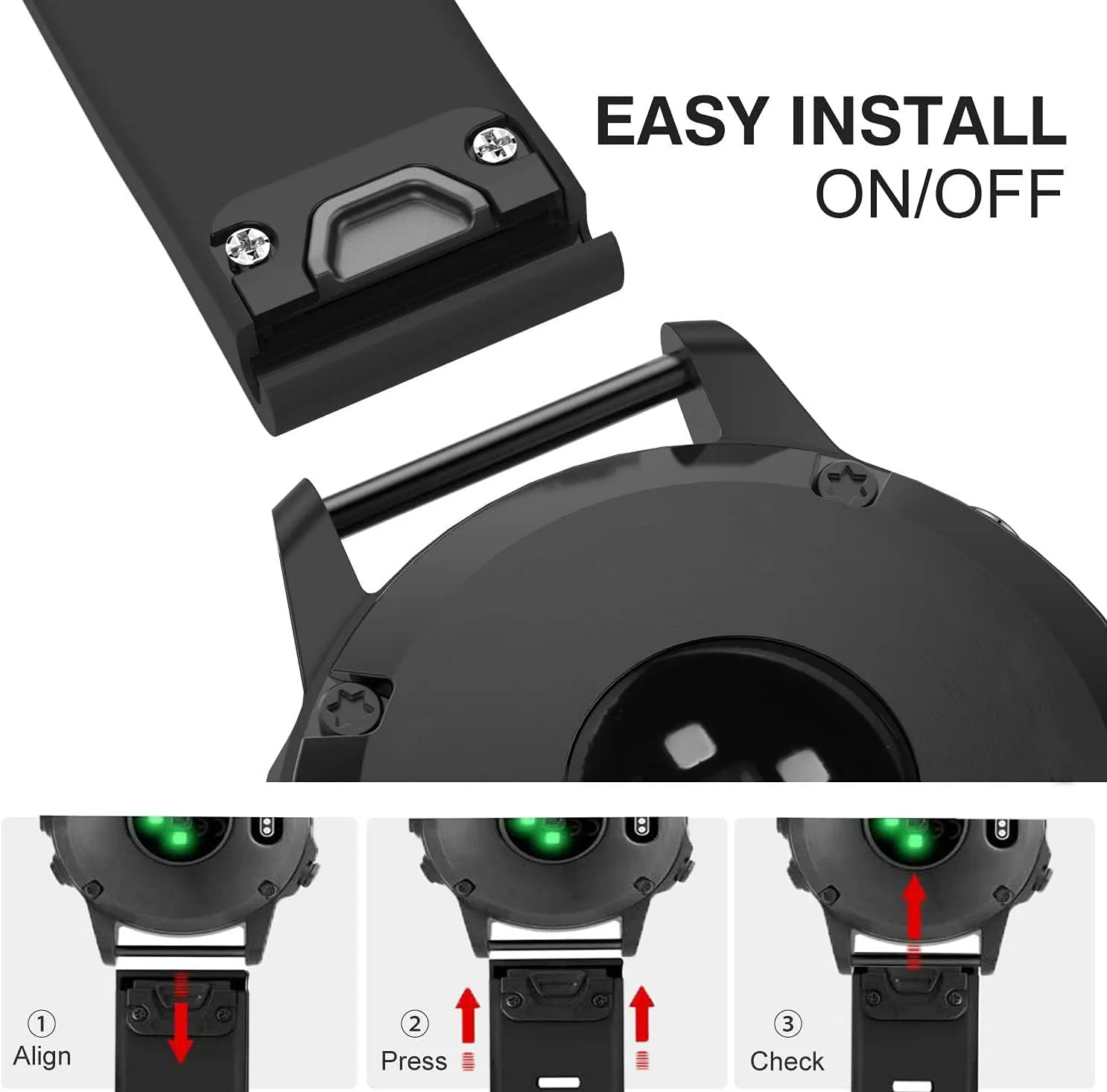 Compatible for Garmin Fenix 7S, 20mm Width Silicone Strap WatchBand Replacement for Garmin fenix 7S/Fenix 7S Pro/Fenix 6S/Fenix 6S Pro/Fenix 5S/Fenix 5S plus/Instinct 2S/D2 delta S Smartwatches