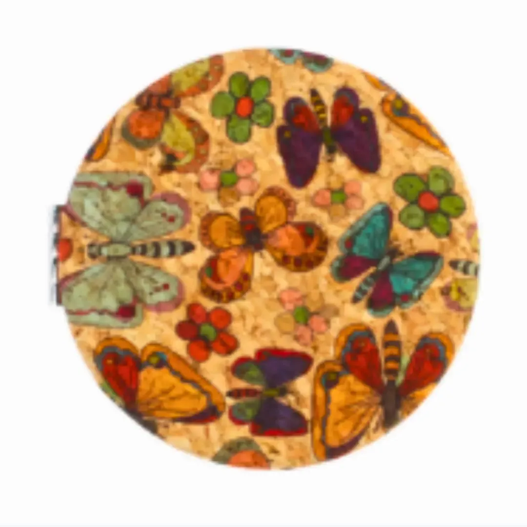 Cork Compact Purse Mirror I IRENE I B2B