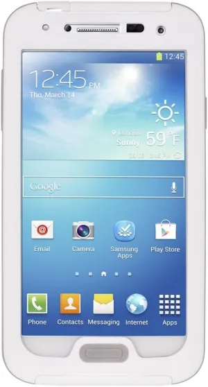 CSWSSGS4-WGOBEX Waterproof Case for Samsung Galaxy S4 - Retail Packaging - White/Gray