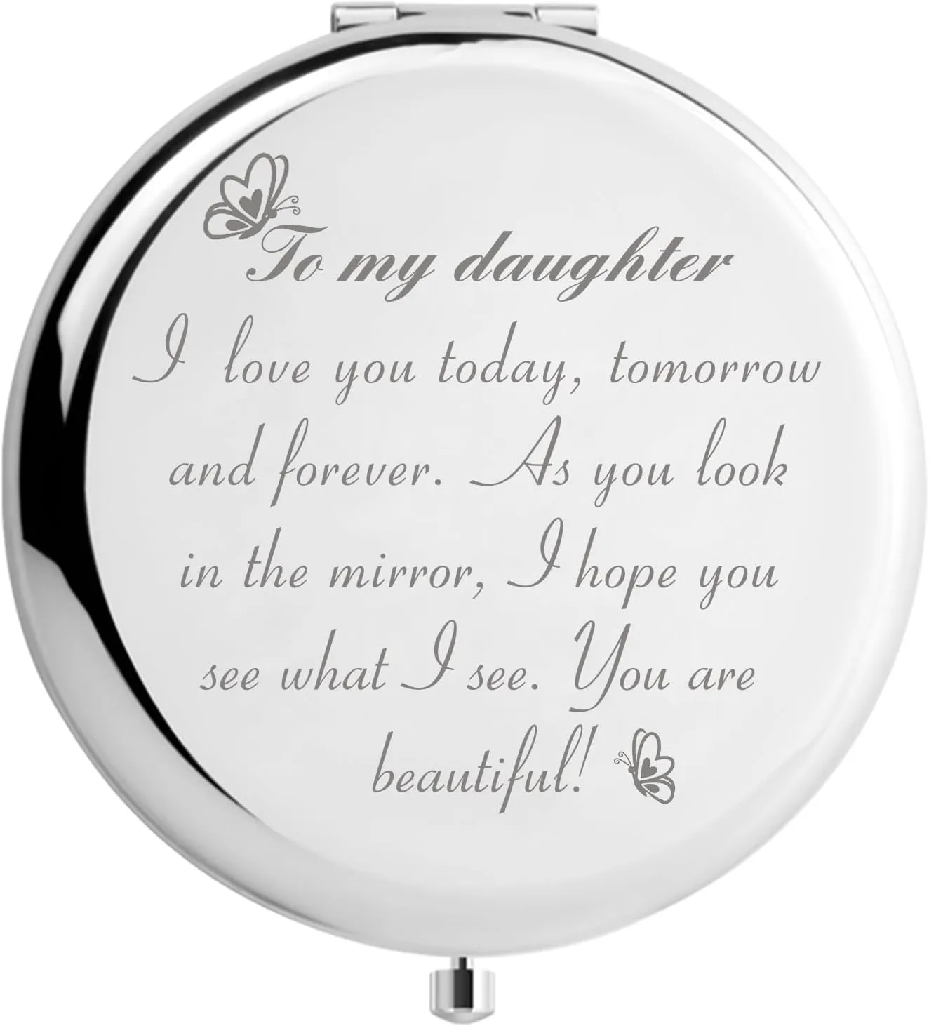 Daughter Gifts for Christmas, Daughter in Law Gifts for Wedding, Graduation Gifts for Daughter to My Daughter Mirror Daughter Gifts from Mom