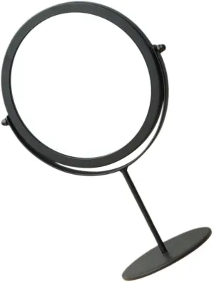 Decorative Round Makeup Mirror Stylish Rotating Tabletop Vanity Mirror for Home Use Compact Design for Women Easy Maintenance Distortion Reflection Cosmetic Decor