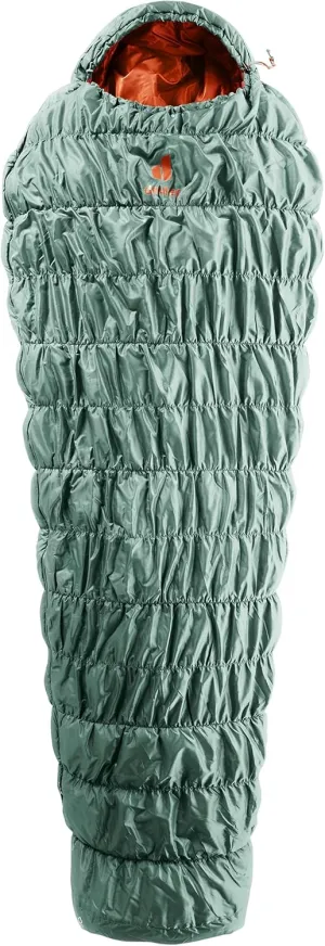 Deuter Exosphere  4° Down Sleeping Bag, Men's, Sage-Paprika, One Size