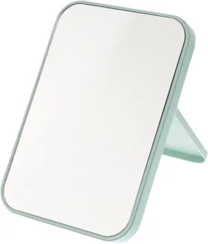 Didiseaon Fodable Square Mirror Compact Makeup Mirror for Desk Travel Lighted Portable Unisex Green
