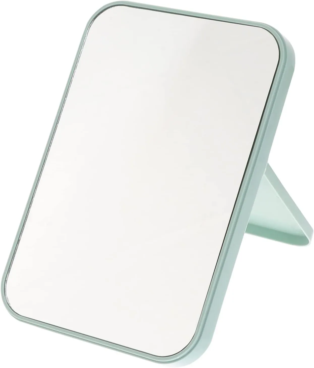 Didiseaon Fodable Square Mirror Compact Makeup Mirror for Desk Travel Lighted Portable Unisex Green