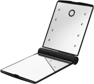 Didiseaon Travel Led Mirror Portable Makeup Mirror Touch Control Compact Folding Natural Daylight Simulation