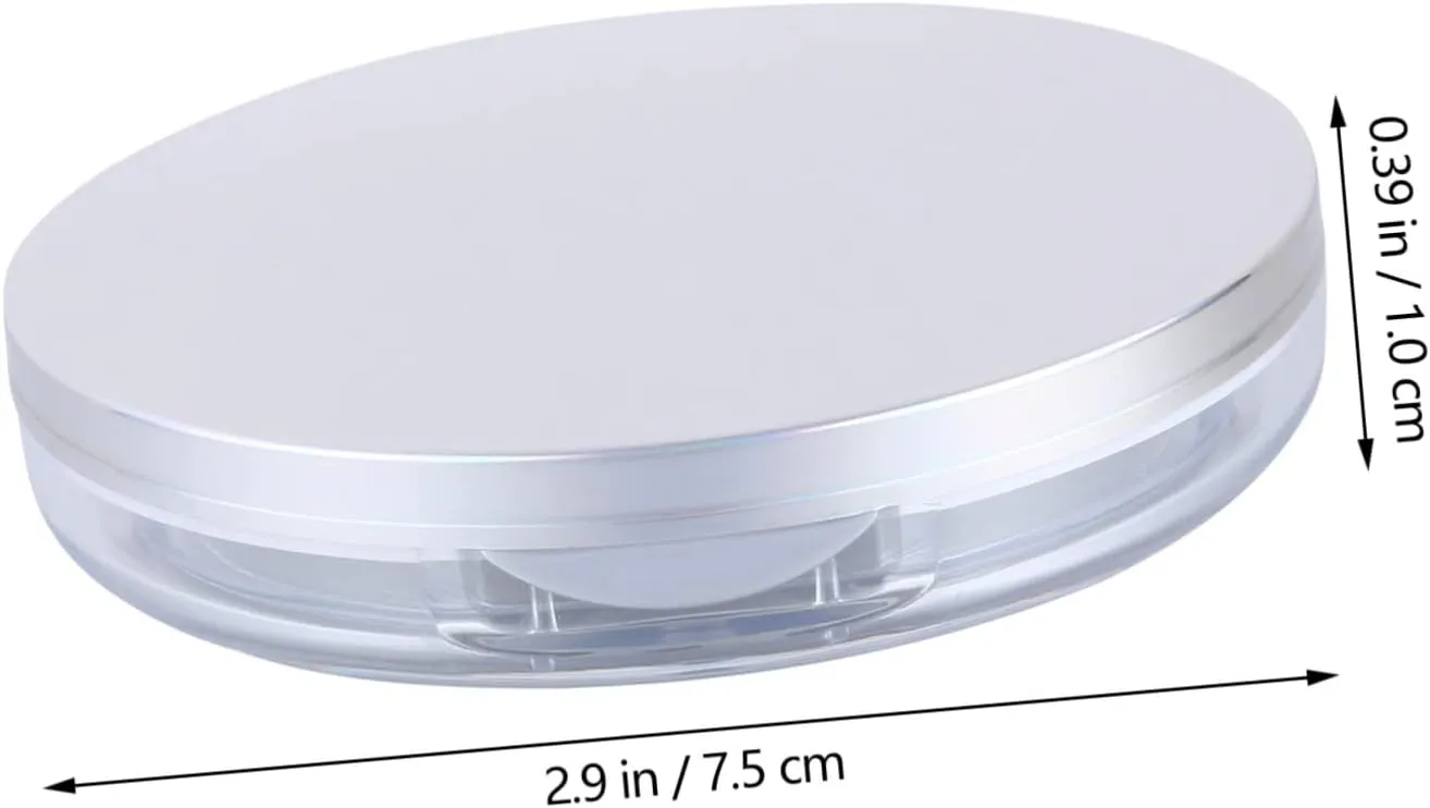 DOITOOL Body Mirrors 4 Pcs Loose Powder Box 5g Powder Case Empty Box Cosmetic Travel Portable Mirror