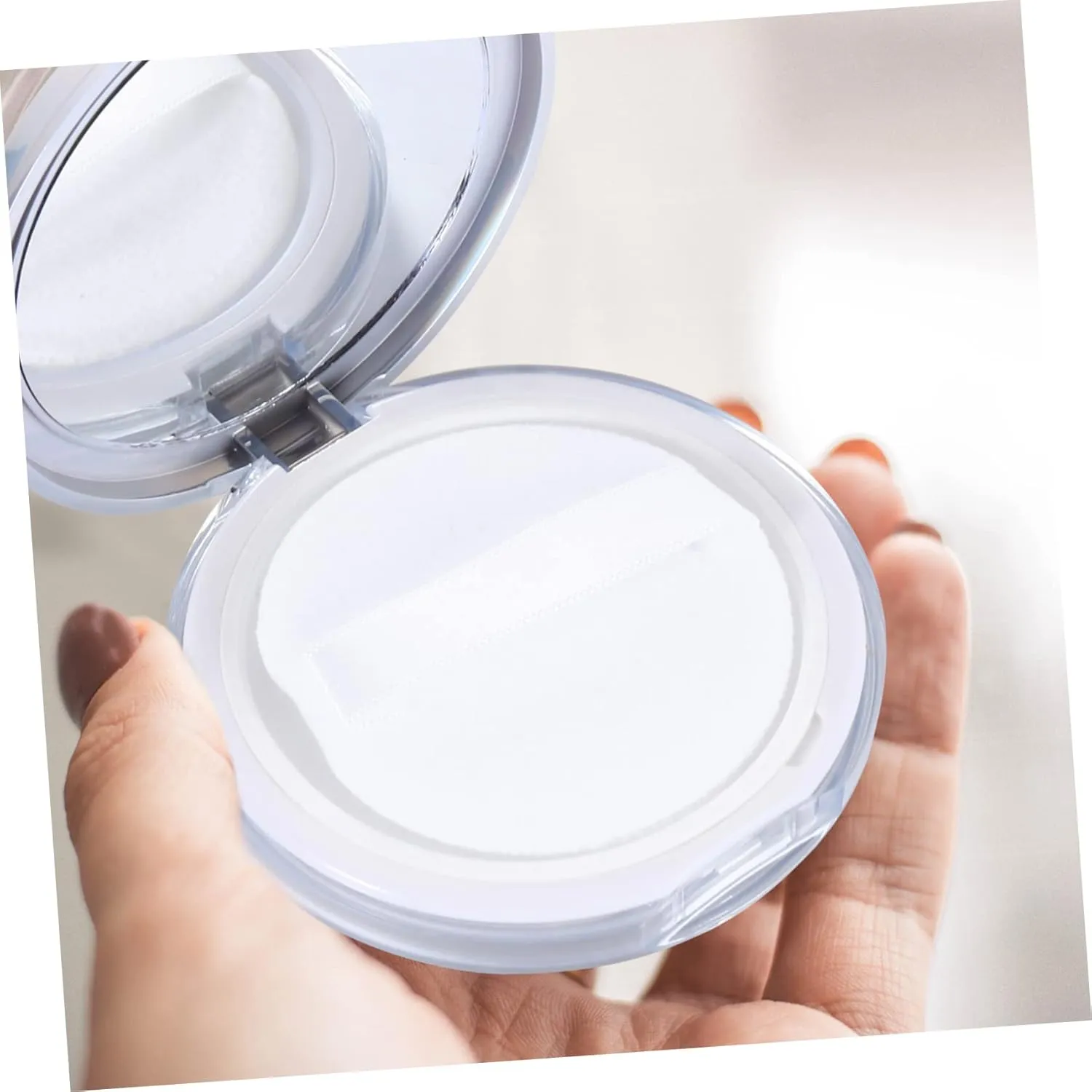 DOITOOL Body Mirrors 4 Pcs Loose Powder Box 5g Powder Case Empty Box Cosmetic Travel Portable Mirror