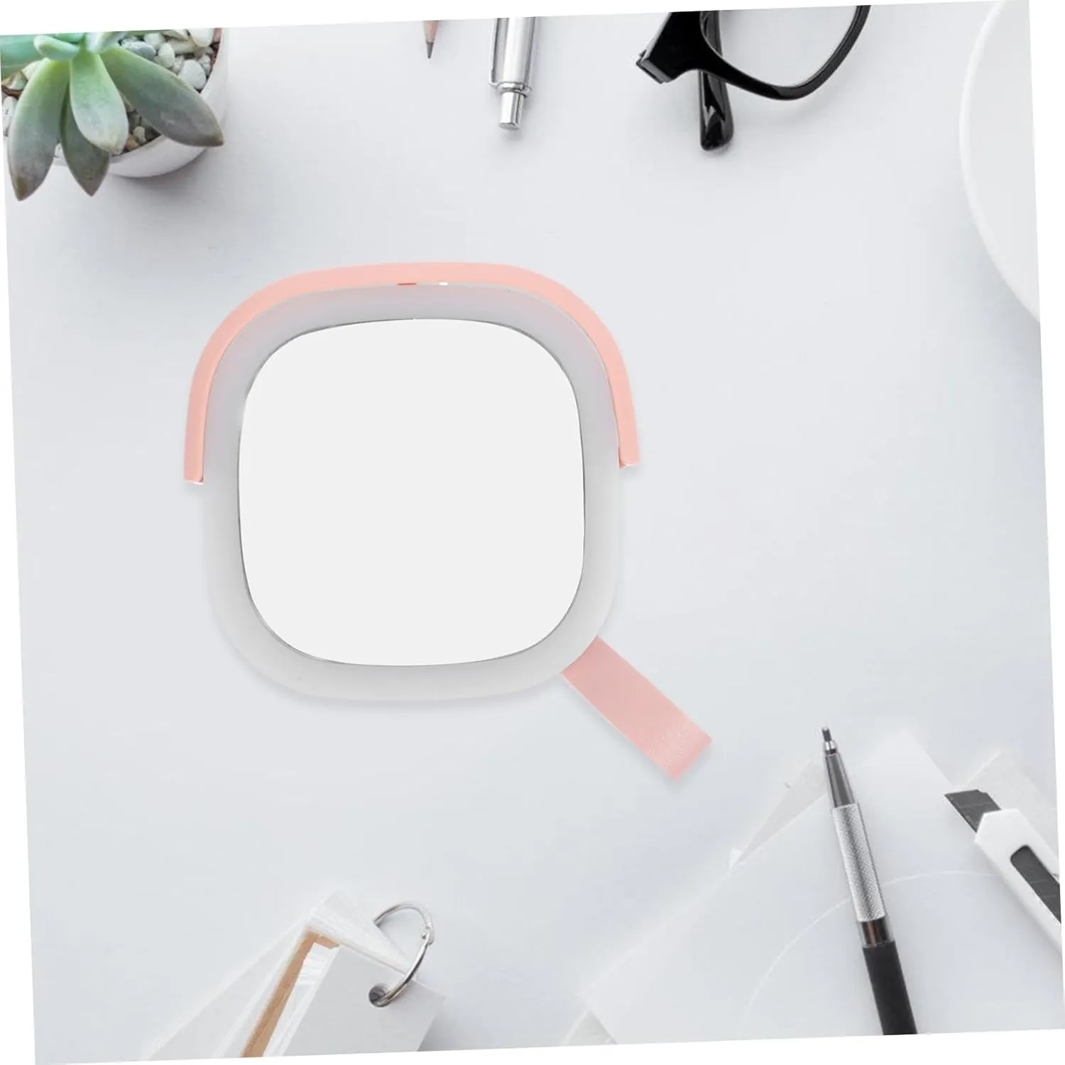 DOITOOL Travel-Friendly LED Makeup Mirror Light Compact Rechargeable Foldable Handheld USB Charging for Vanities