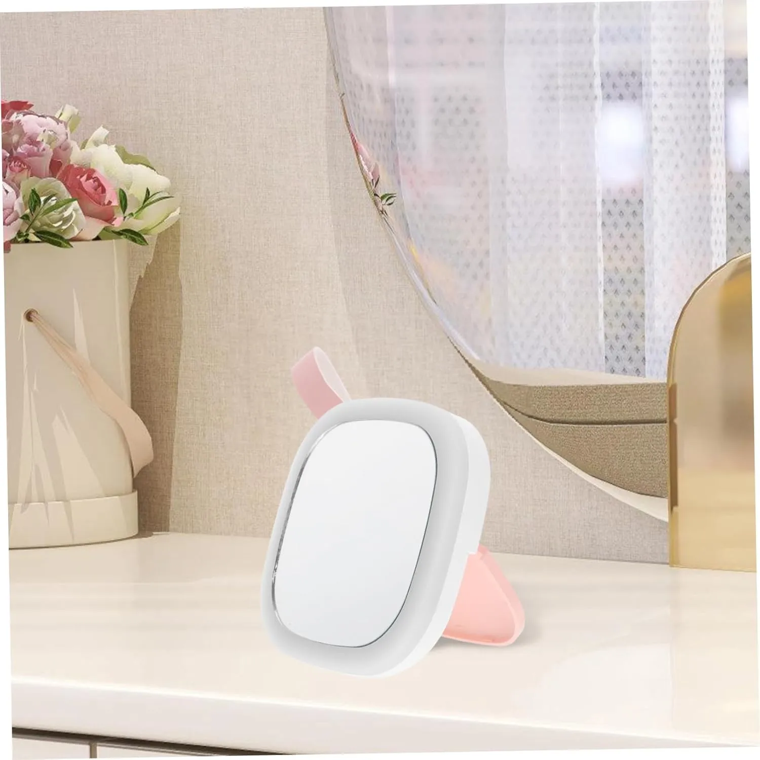 DOITOOL Travel-Friendly LED Makeup Mirror Light Compact Rechargeable Foldable Handheld USB Charging for Vanities