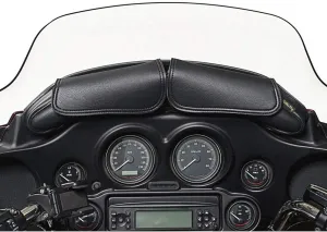 Dowco Willie & Max 04725 Two Pouch Synthetic Leather Motorcycle Windshield Bag: Black, 5 Liter Capacity, 8.3" x 4.7" x 4"