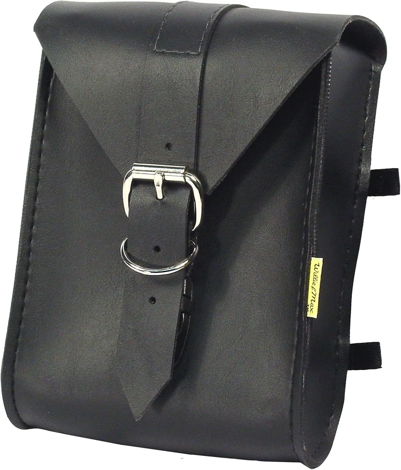 Dowco Willie & Max 58421-00 Standard Series: Synthetic Leather Compact Motorcycle Sissy Bar Bag, Black, Universal Fit