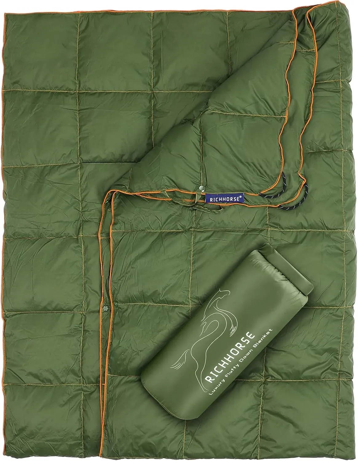 Down Blanket Camping Quilt - Lightweight, Packable, Puffy, Wearable, Water Resistant, Backpacking Quilt for Outdoor Camping, Travel and Hiking