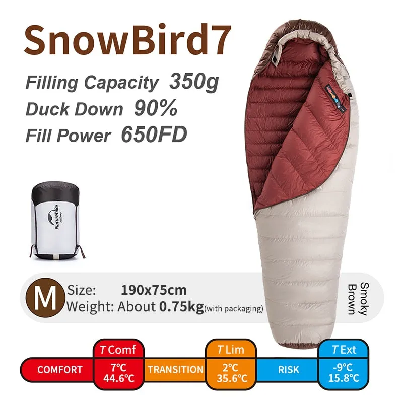 Down sleeping bag down light 4 seasons duck sleeping bag -3-7 winter sleeping bag