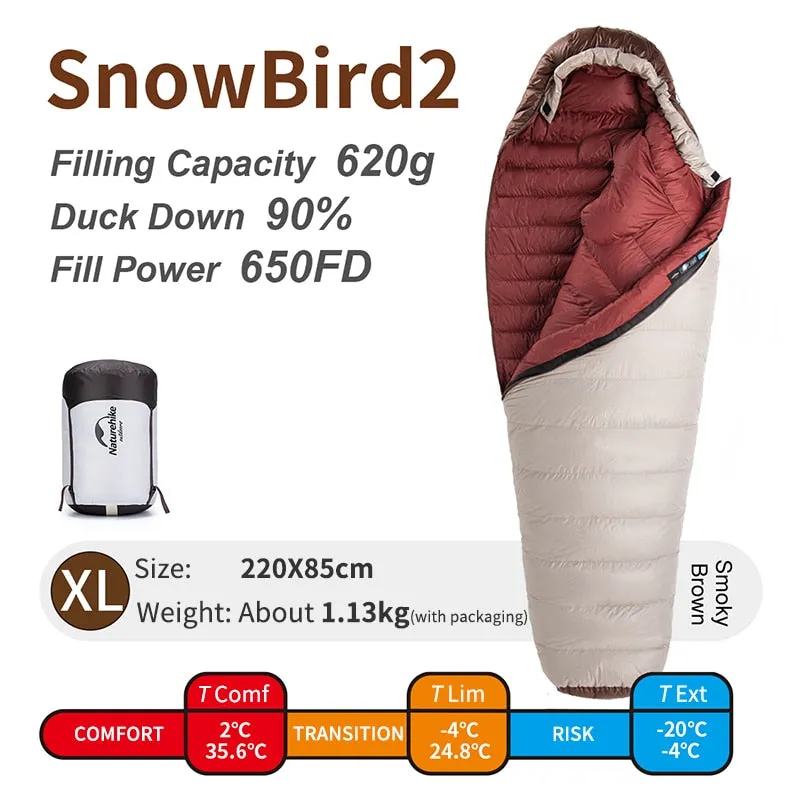 Down sleeping bag down light 4 seasons duck sleeping bag -3-7 winter sleeping bag