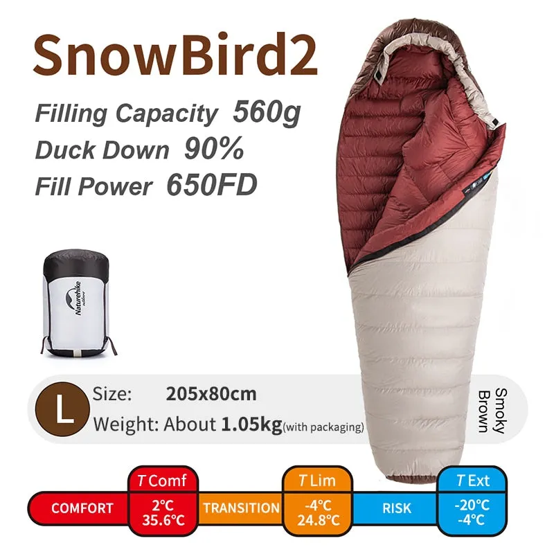 Down sleeping bag down light 4 seasons duck sleeping bag -3-7 winter sleeping bag