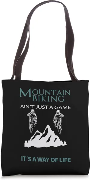Downhill Mountain Bike MTB Cyclist Tote Bag