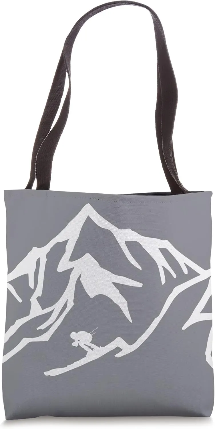 Downhill Skiier Tote Bag