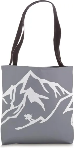 Downhill Skiier Tote Bag
