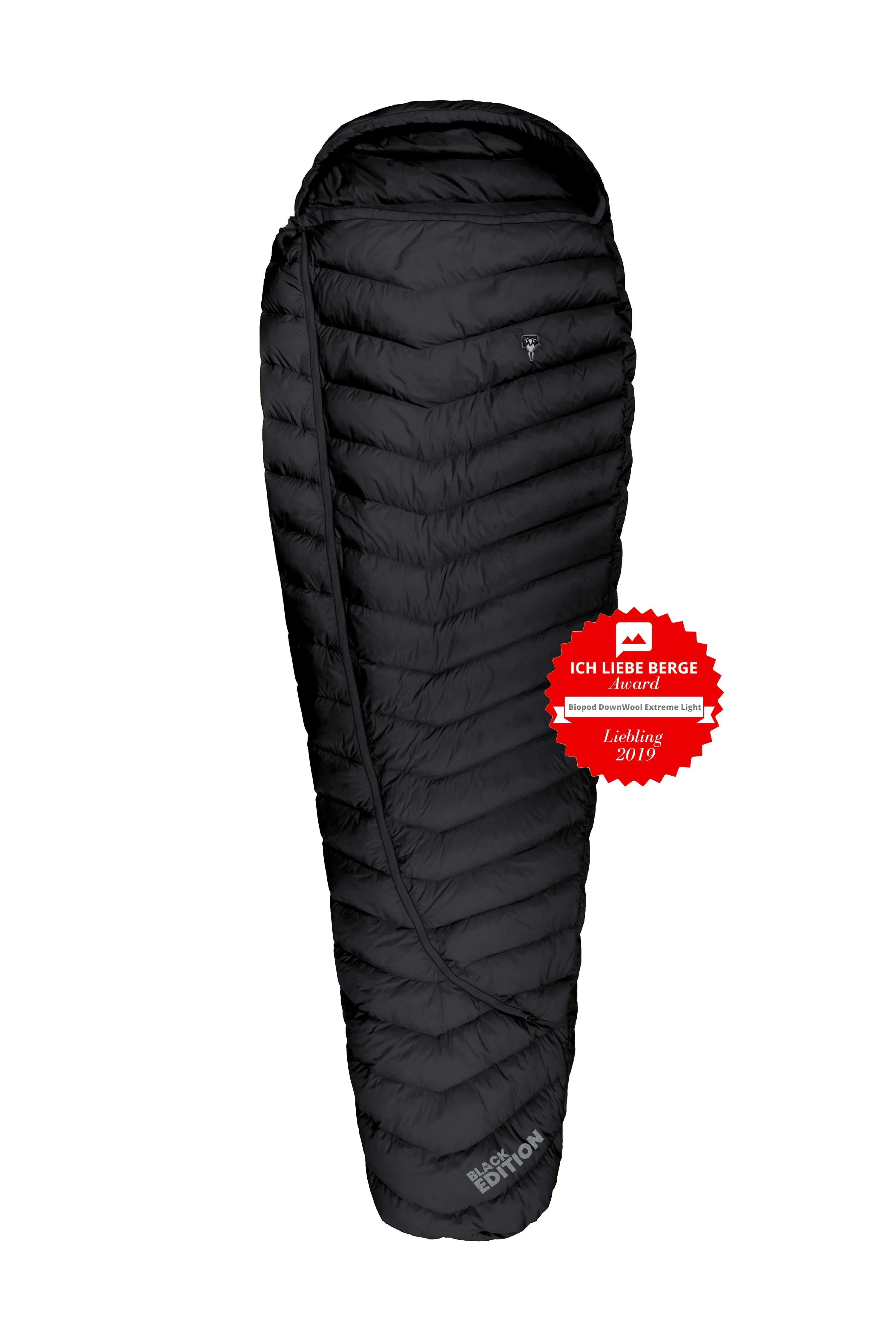 DownWool Extreme Light 185  Schlafsack | 46°F Black Edition