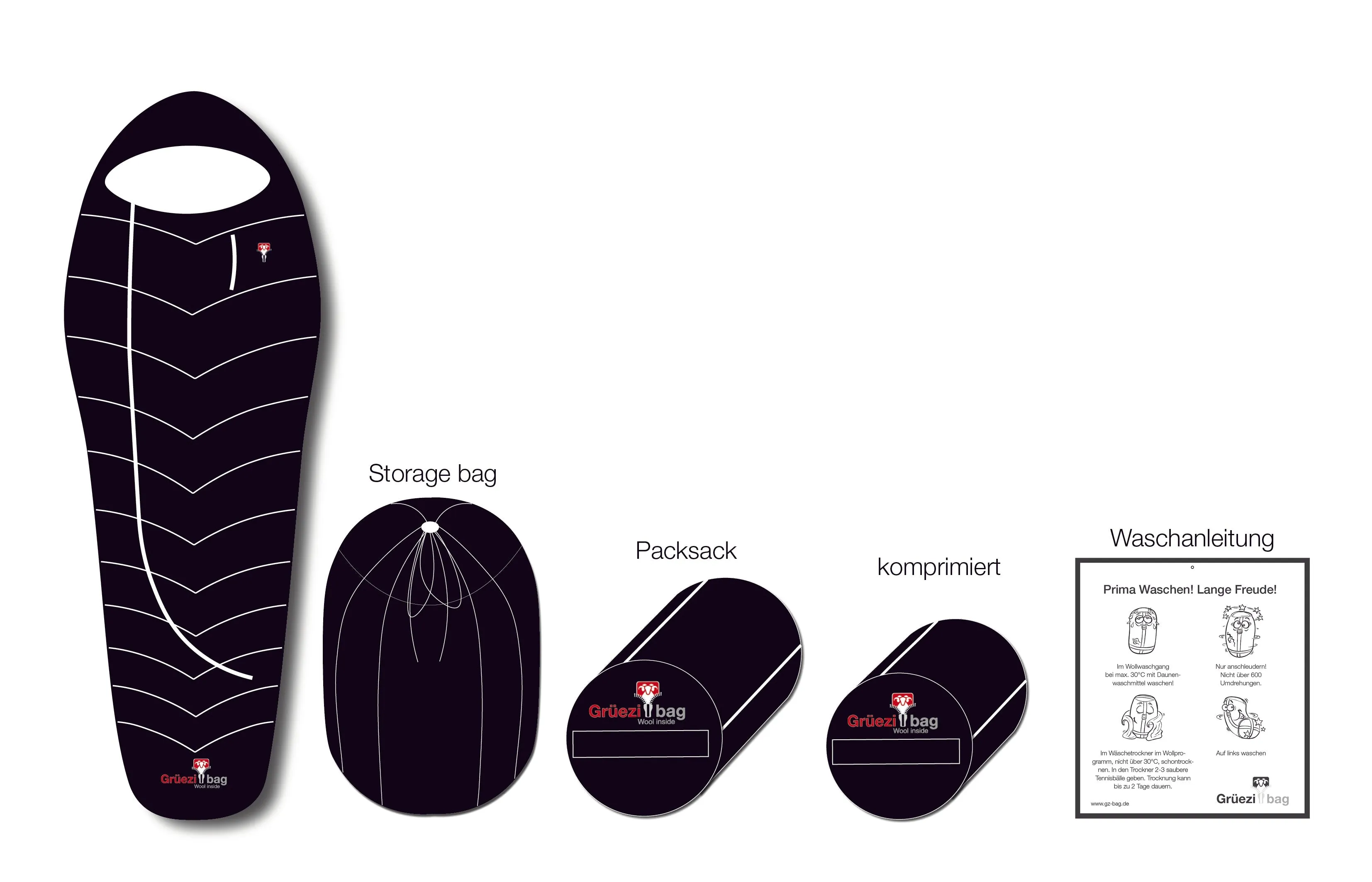 DownWool Extreme Light 185  Schlafsack | 46°F