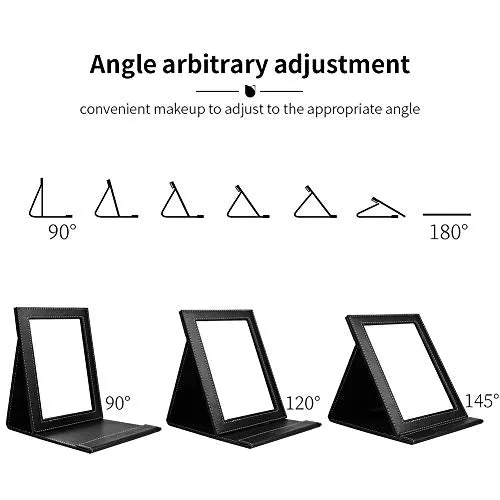 DUcare Portable Folding Vanity Mirror with Stand, Large