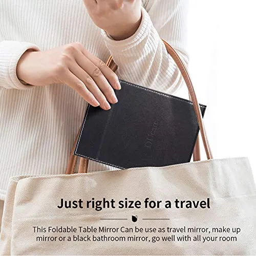 DUcare Portable Folding Vanity Mirror with Stand, Large