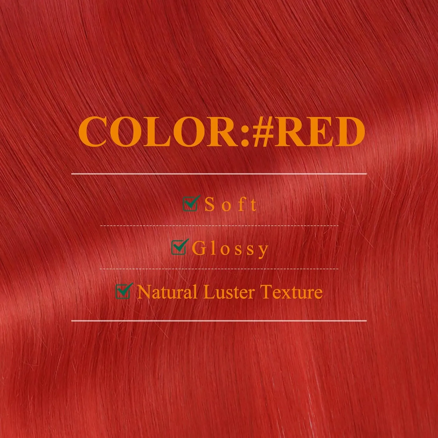 Easyouth Human Hair Tape in Extensions Red Seamless Tape in Hair Extensions Human Hair Red 18 Inch Tape ins Hair Extensions Real Human Hair Color for Fashion Show 25g 10pcs