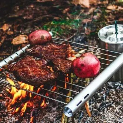 Economical Stainless Plug-and-play Grill Foldable | Steel GRILL ULTRA-COMPACT ADVENTURE BBQ