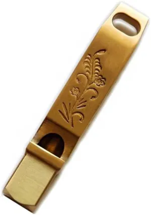 EDC Brass Whistle, High Pitched Outdoor Survival Whistle, High Decibel, Explosive Sound, High Frequency, Wilderness Rescue Whistle, Training Bird Training Pigeon Whistle