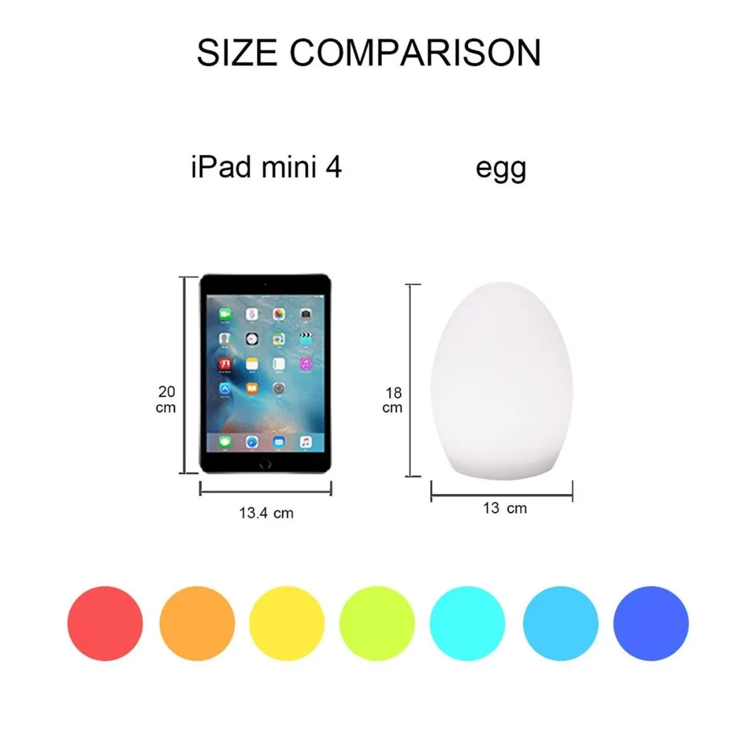 Egg IP65 Colour Changing Wireless Indoor Outdoor Table Lamp