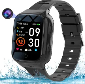 Elderly 4G GPS Smart Watch Waterproof Senior Real-Time Tracking Phone Video Call SOS Emergency Alarm Voice Message Geo-Fence Touch Screen Pedometer Anti-Lost Tracker Father Mother's Day Global Version