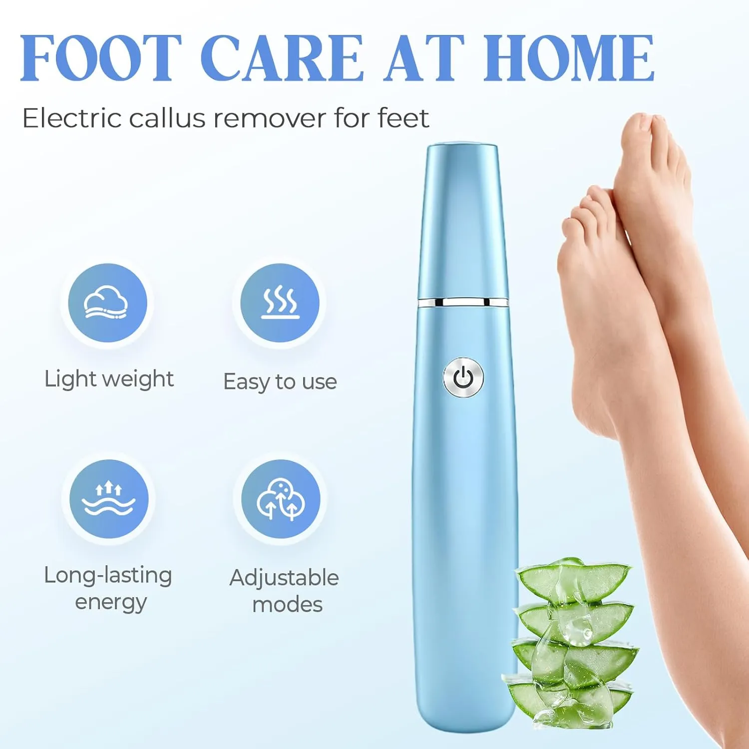 Electric Feet Callus Remover, 2025 New Electric Callus Remover for Feet, Callu Removers, Strong Pedicure Set, Foot Care Electrics Callu Removers Feets for Dead, Hard, Cracked Skin (Red)