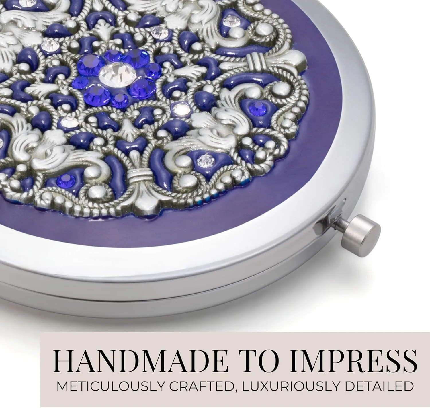 Elegant Compact Mirror for Purses - Valentines Gifts for Her - Gift for Mother of the Bride, Maid of Honor, Mother of the Groom, Daughter-in-law, Sister-in-law, Granddaughter