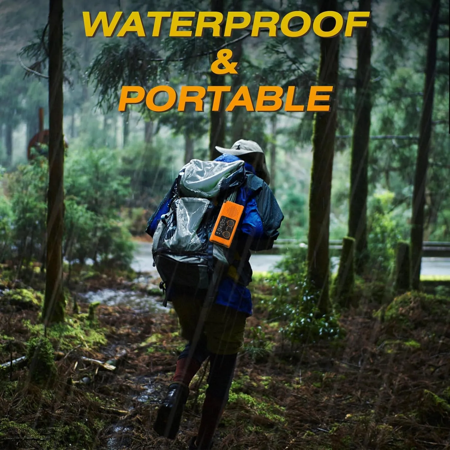 Emergency Weather Radio NOAA/AM/FM with 4000mAh Portable Emergency Kit, USB/Solar/Hand Crank Charging, Flashlight, SOS Alarm, Radios for Outdoor Indoor Hurricane Camping Survival Essentials