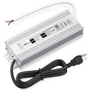 EMITEVER 24Volt LED Driver 100W, ETL Listed Waterproof IP67 Power Supply Low Voltage Transformer Adapter 120V AC to 24V DC Converter for LED Strip Lights, Computer Project and Outdoor Lighting