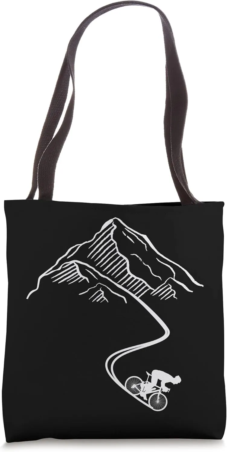 Enduro MTB Mountain Bike Riding Downhill Minimalistic Tote Bag