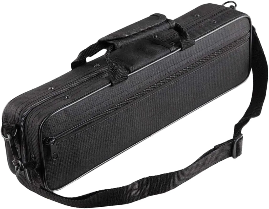 Ergonomic Flute Case Cover Flute Shoulder Bag 16-hole Flute Hard Case Flute Carry Bag