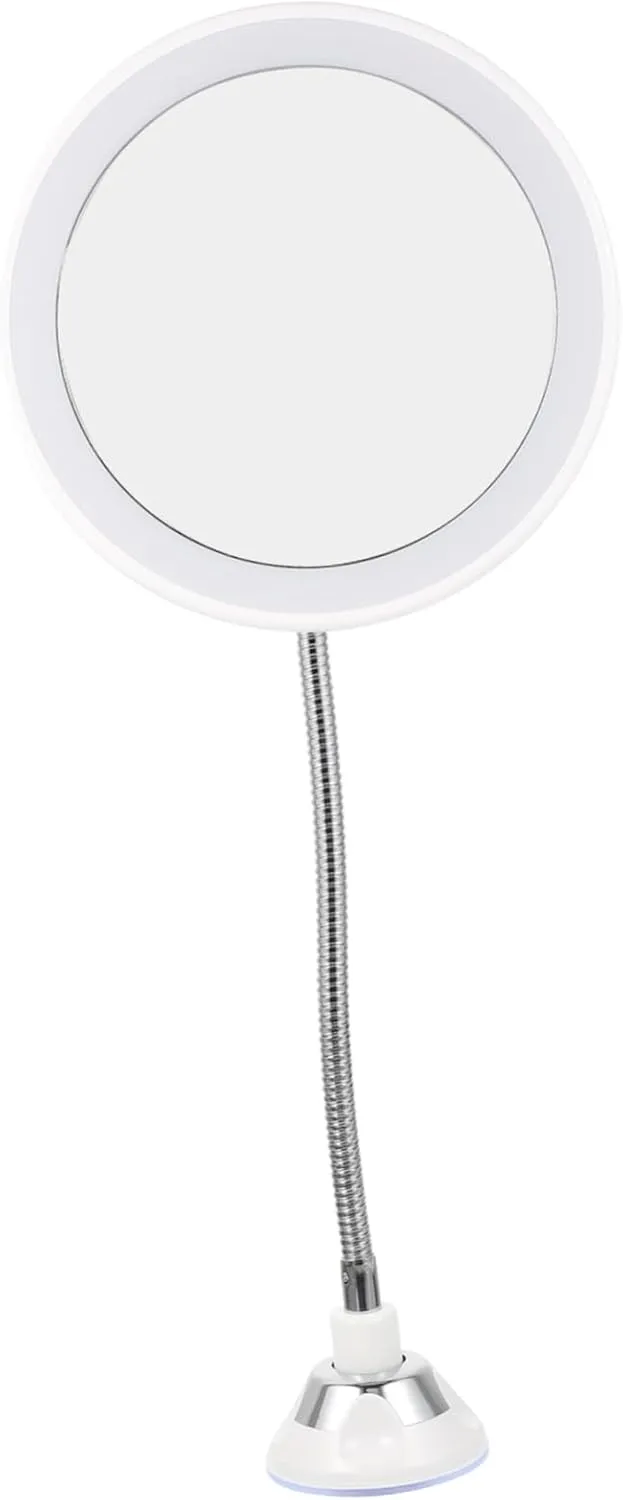 ERINGOGO 360degree Cup Makeup Mirror Led Illuminated Rotation Design for Daily Use Compact Travel Mirror for Women for Precision Makeup Application
