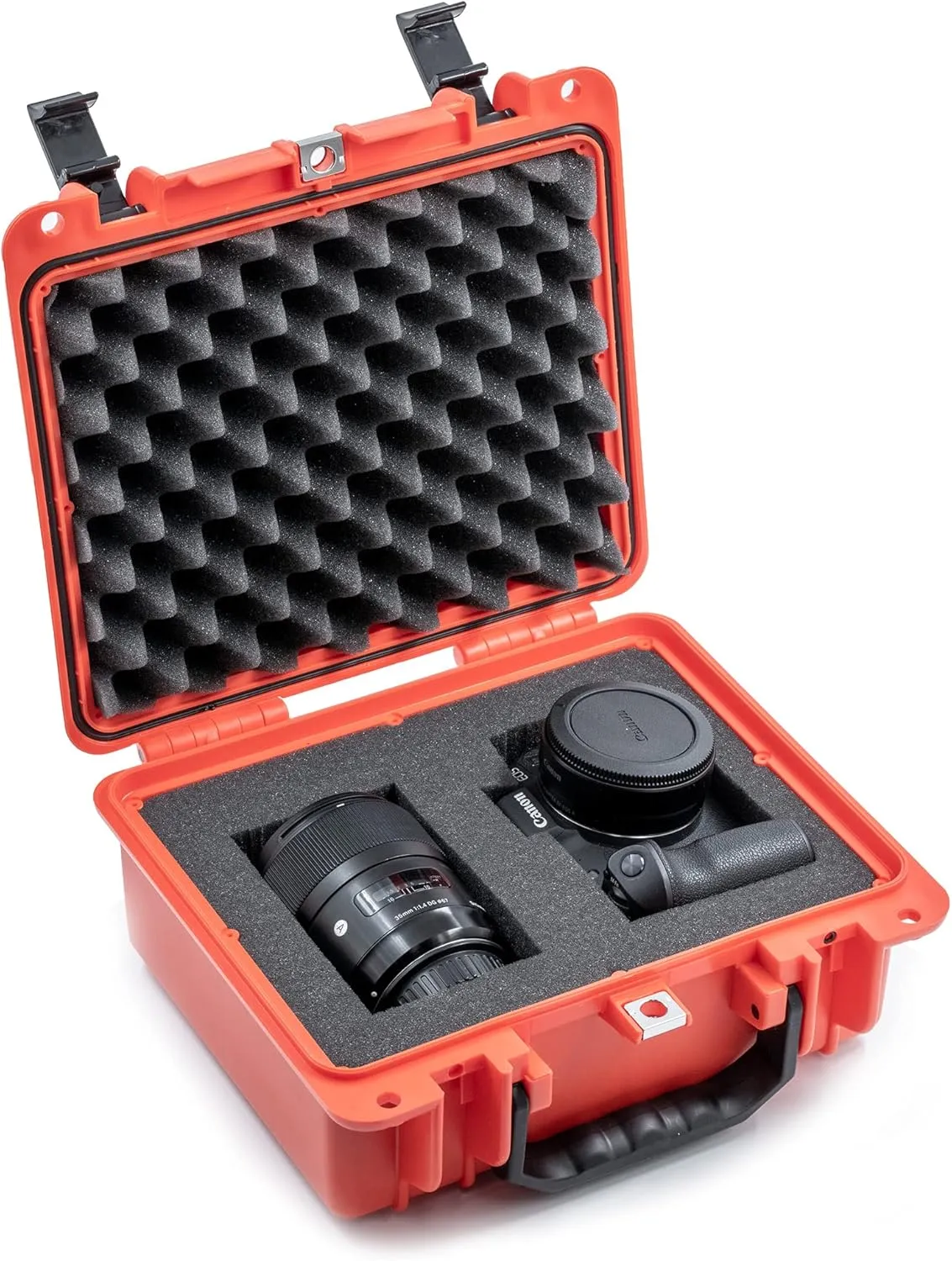 Evergreen 300 - USA Made Mil Spec Single Camera w/lens storage or Single Pistol w/Extra Magazine storage capacity case - Best hard protective case for storage and travel. Includes Pick & Pluck Foam